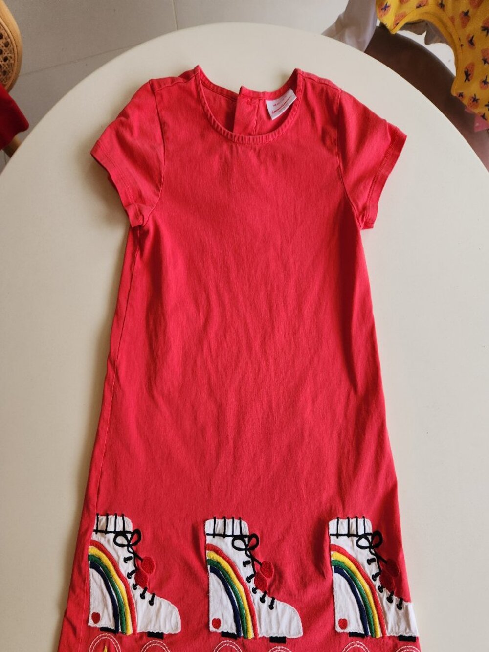Hanna Anderson Colorful Roller Skate Print Dress size 10
